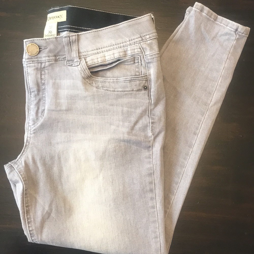 Grey skinny jeans